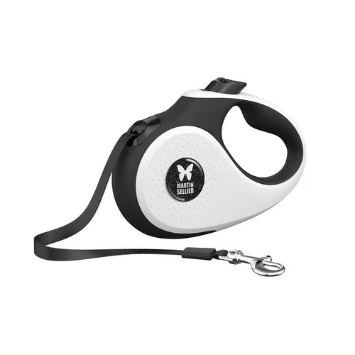 Laisse sangle rétractable blancoir pour chien 5 m