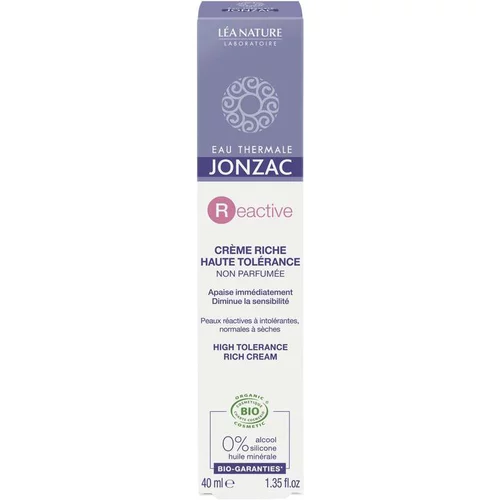 Crème riche haute tolérance sans parfum Eau Thermale Jonzac 40 ml