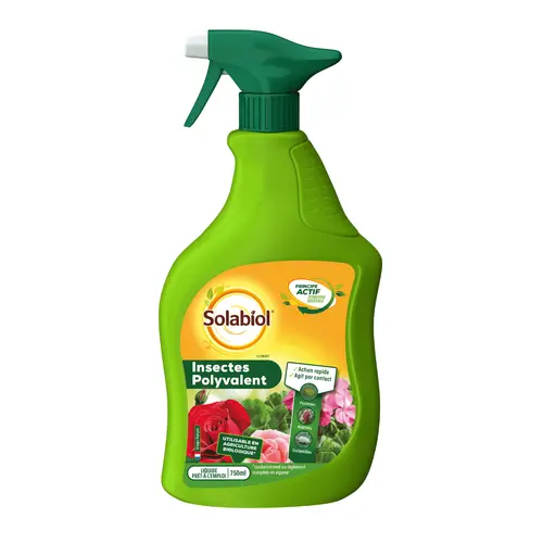 Traitement insecticides insectes polyvalent prêt-à-l'emploi Solabiol - 750 ml