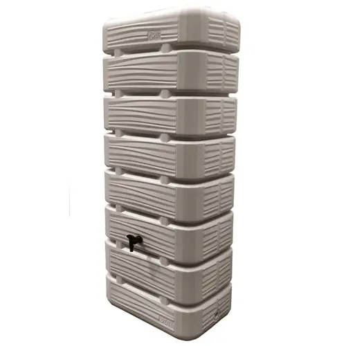 Récupérateur d’eau en plastique grège Bellijardin Dune - 320 L