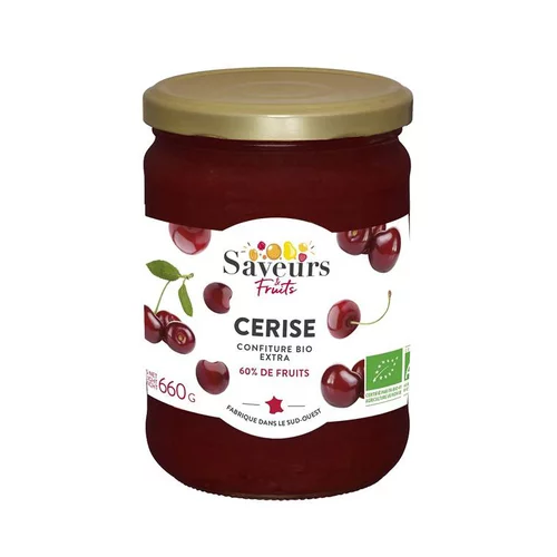 Confiture Extra de cerise bio - 660 g