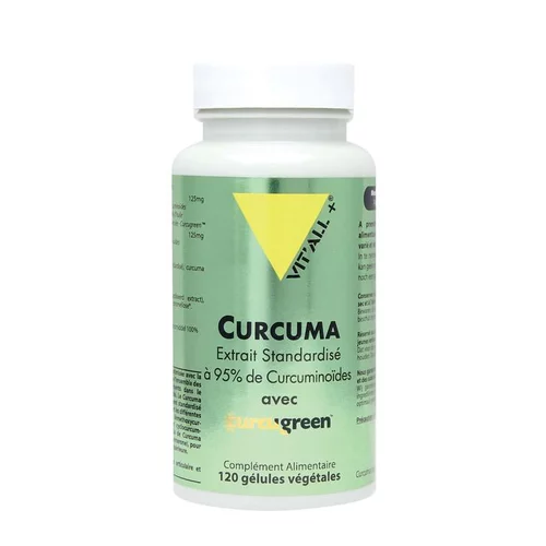 Boite de gélules Vit’All+ Curcuma - 120 gélules végétales