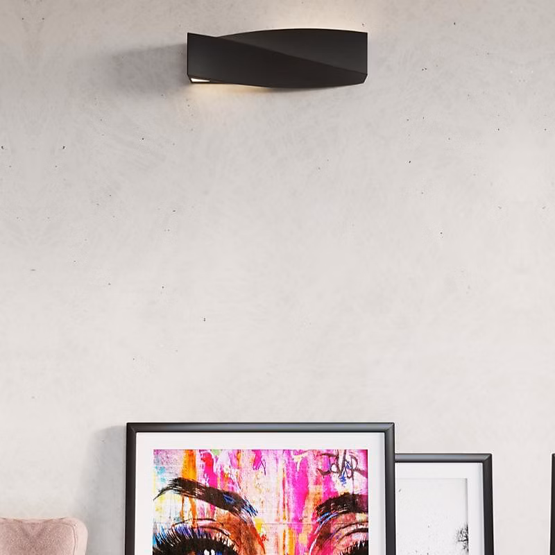 Applique Murale Céramique Noir Rectangle pour Ampoule E27 – SILAMP