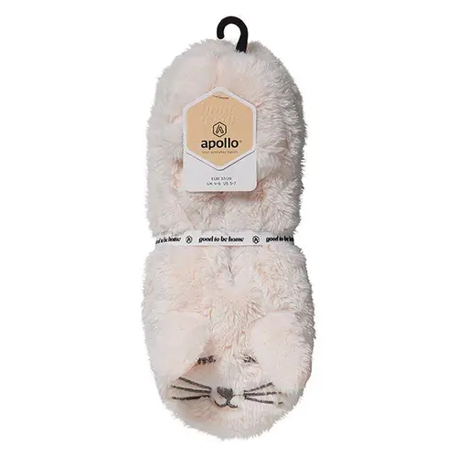 Ballerines souples en fourrure pour femme avec tête d’animal Apollo