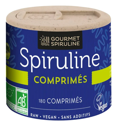 Complément alimentaire spiruline bio Gourmet Spiruline - 180 comprimés