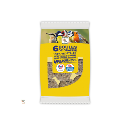 BOULES DE GRAISSE - 6X90G - NATURES MARKET®
