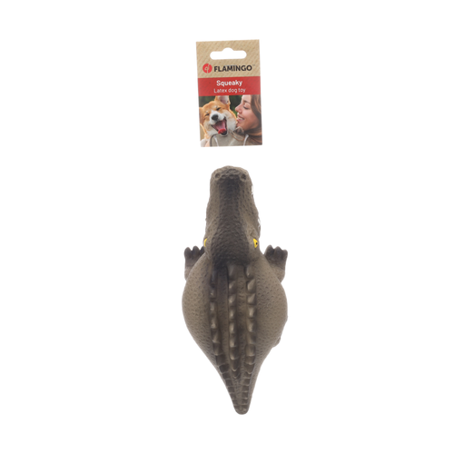 JOUET POUR CHIEN FLAMINGO® GATY CROCODILE GRIS