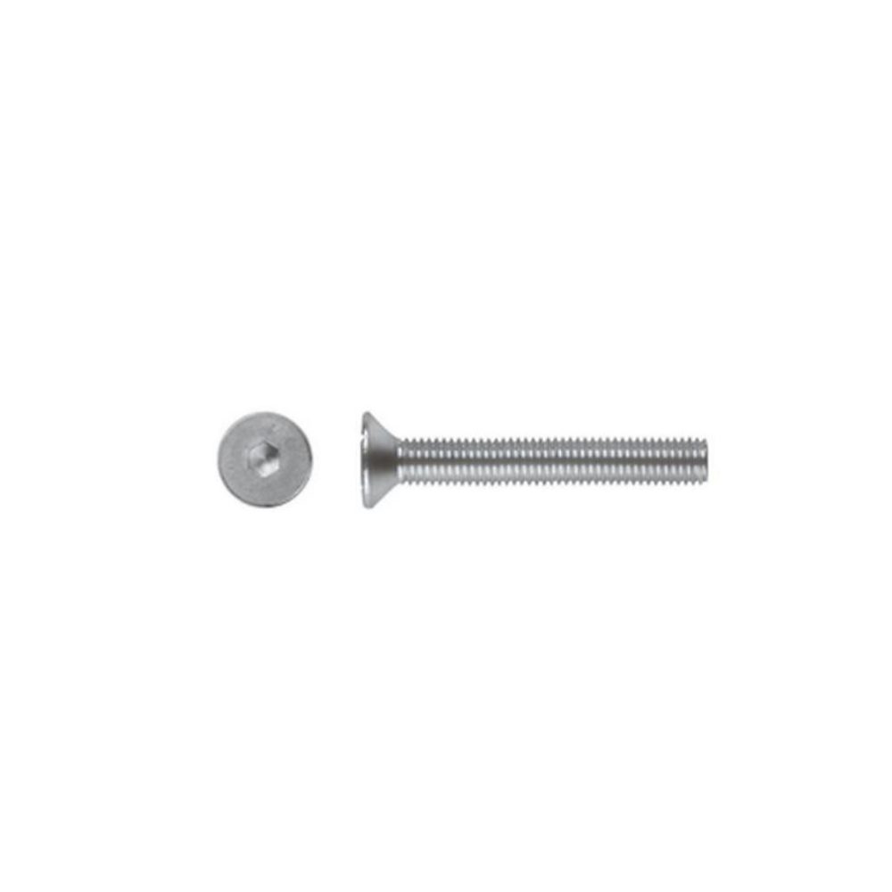 200 Vis Métaux Tête Fraisée 6 Pans Creux FHC 4 × 12 mm – DIN 7991, Inox A4L80, D-Work