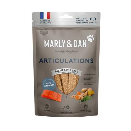 Friandises pour chien barres à mâcher articulations Marly & Dan - 80 g