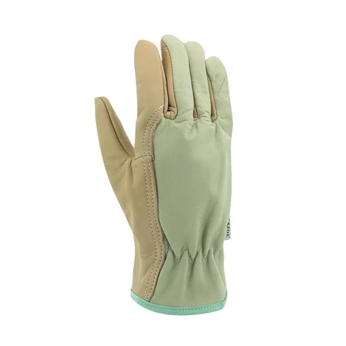 Gants de jardinage Frêne en cuir coloris vert