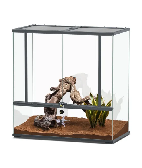 Terrarium coloris gris anthracite Terratlantis Smartline 88 - 88 x 45 x 90 cm
