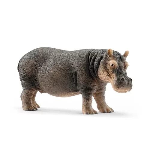 Figurine Hippopotame Série Animaux sauvages 12,8x4,7x6 cm