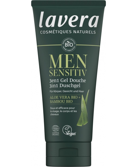 Lavera - Gel douche 3 en 1 Men Sensitiv - 200 ml