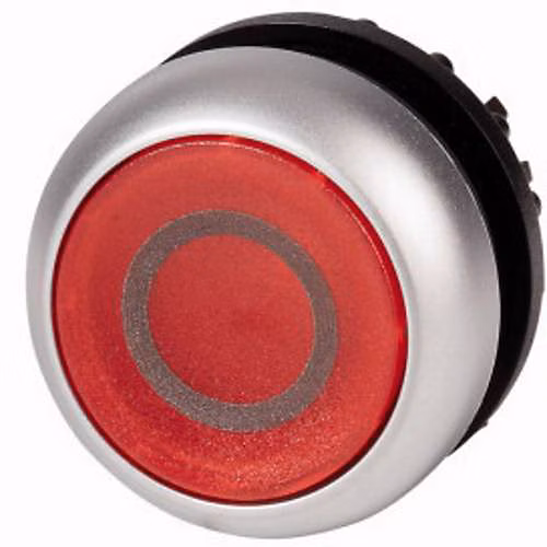 Eaton M22 – DL | R | X0 Bouton | poussoir plat rouge éclairage LED | 1 pc