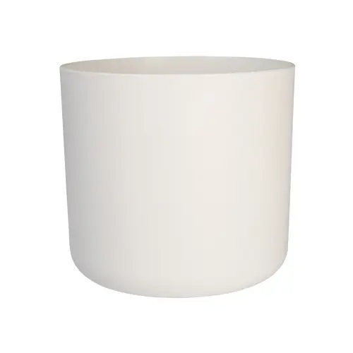 Cache-pot B.for Soft coloris blanc en plastique injecté Elho - Ø 16 x 15 cm