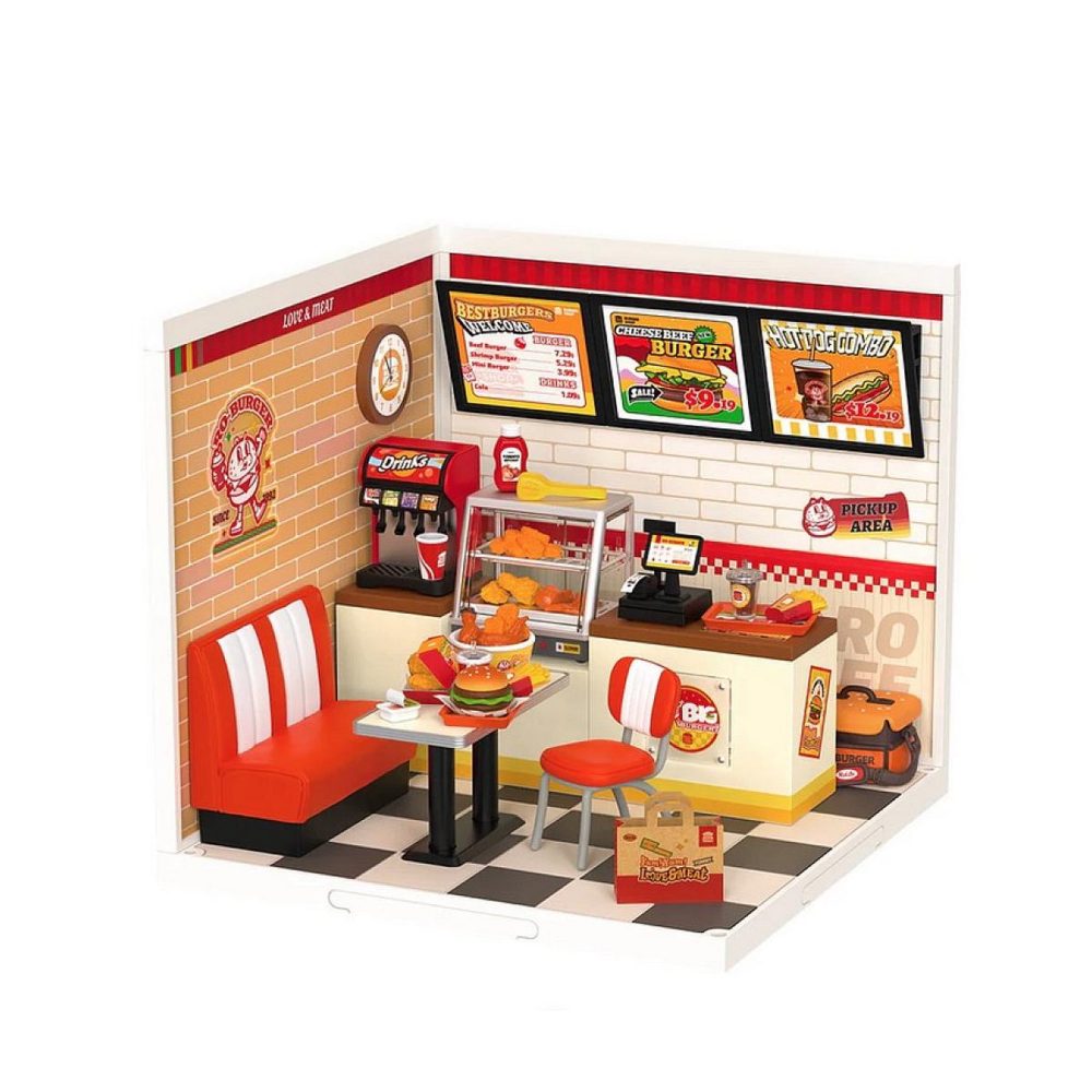 ROBOTIME Maquette Super Creator DIY Yum Yum Burgers – Aménagement du jardin