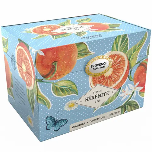 Coffret métal de tisane sérénité bio Provence d’antan - 30 g