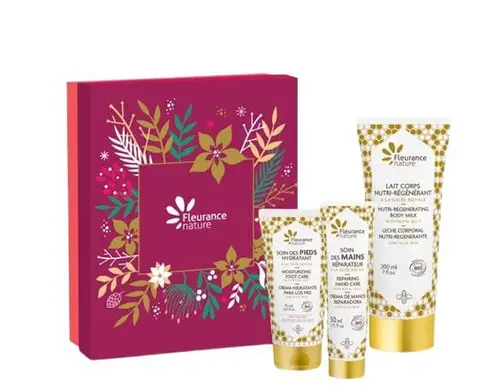 Coffret beauté royale corps Cosmos Organic Fleurance nature - 325 ml