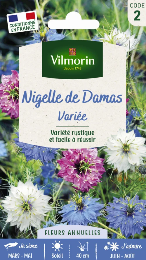 Graines de Nigelle de Damas variée Vilmorin - graines à semer