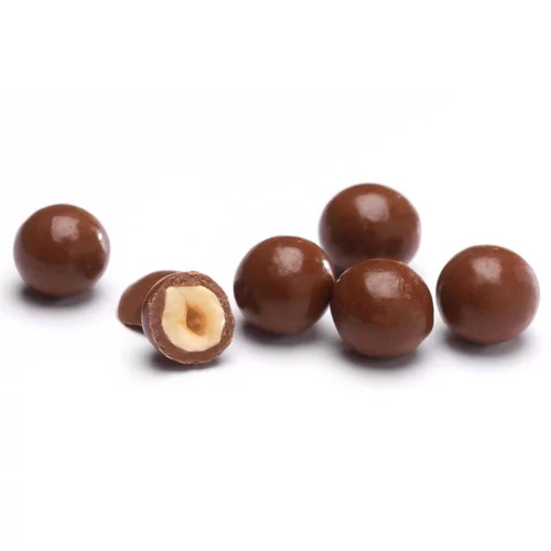 Noisettes enrobées de chocolat au lait - Prix au kilo