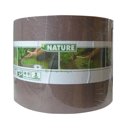 Bordure de jardin Synthétique PE Taupe 10 m x 15 cm