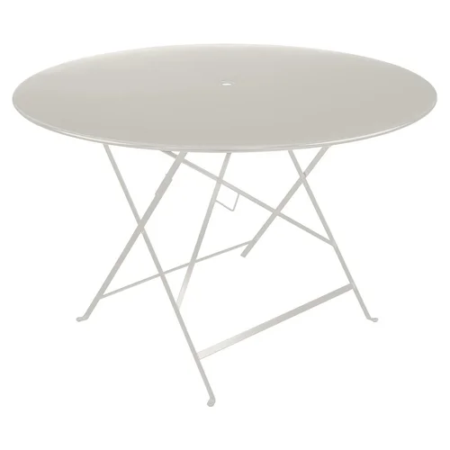 Table pliante Bistro coloris vert en acier Fermob - Ø 117 x 74 cm