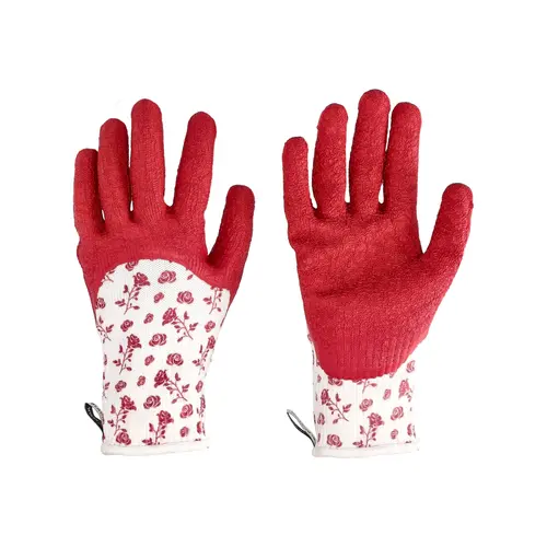 Gant rosier coloris rouge en maille polyester certifié GRS Blackfox - taille 8