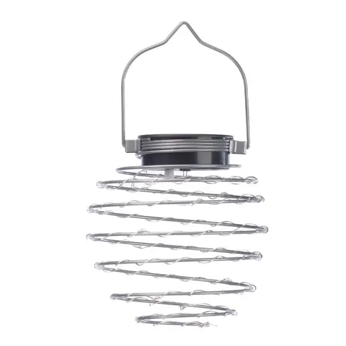 Ensemble de 4 lanternes solaires argent Smart Garden Spiralight - Ø 12 x 21,5 cm
