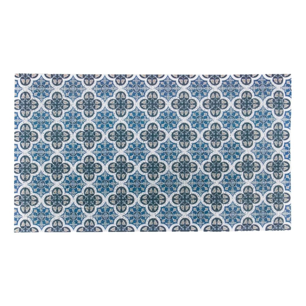 Paillasson Mosaïque Bleu (70 x 40 cm) – 40 cm Bleu