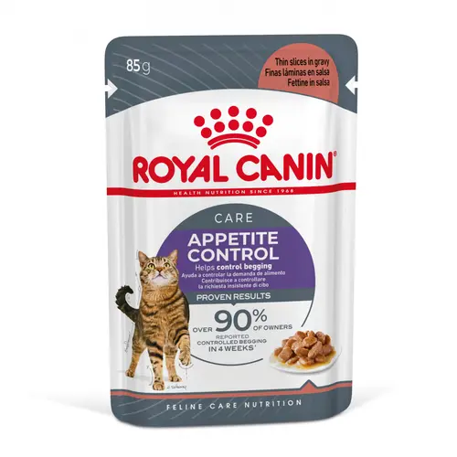 Pâtées pour chat émincés en sauce Royal Canin Appetite Control Care - 12 x 85 g