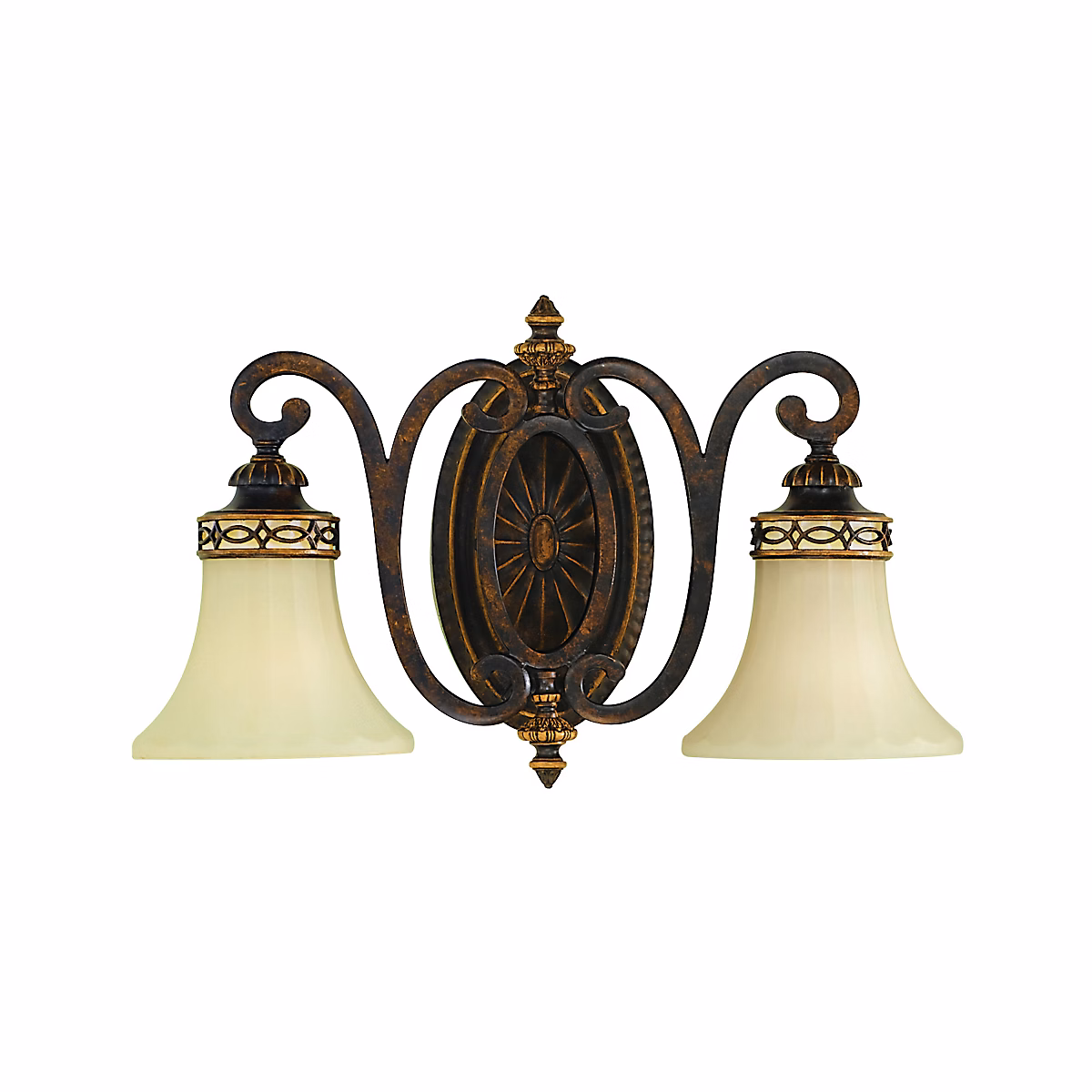 Elstead Drawing Room | Applique murale d'intérieur à 2 ampoules Noyer – E27