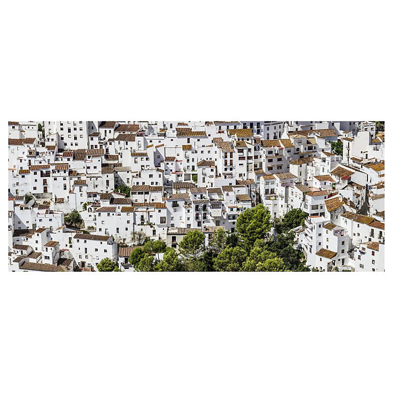 Brise vue imprimé CASARES ESPAGNE | H.2 x L.5 m – 100% occultant – Made in France par Scenolia + kit de fixation offert