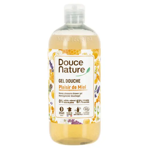 Gel douche bio Douce Nature miel - 500 ml