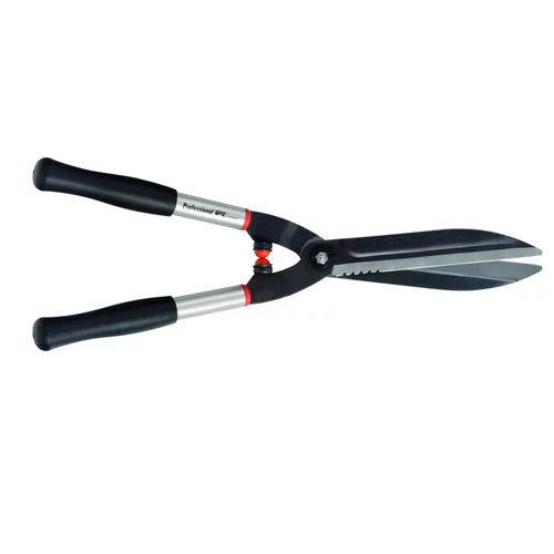 Cisaille à haie de 57 cm à lames crantées de couleur grise