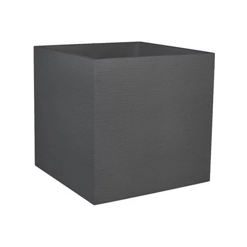 Pot carré anthracite Eda Graphite - 49,5 x 49,5 x 49,5 cm