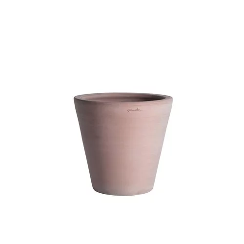 Pot Cuvier contemporain en terre claire H 52 x Ø.53 cm
