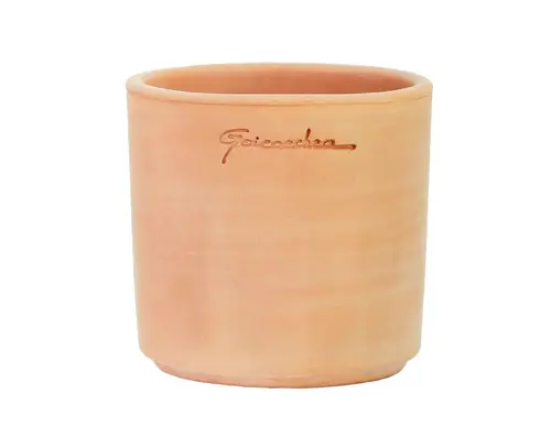 Pot Petit Cylindre coloris rose en terre claire - Ø 8,5 cm x 8,5 cm x 0,300 L