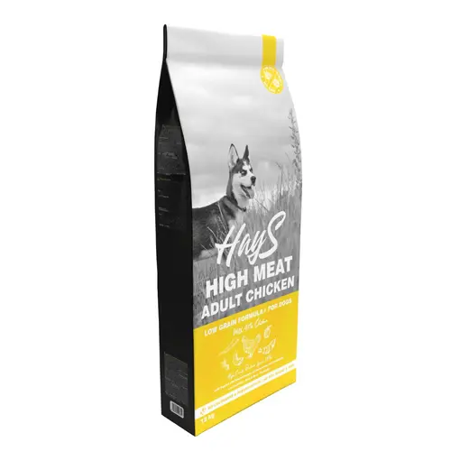 Croquette pour chien adulte au poulet Hays High Meat - 12 kg