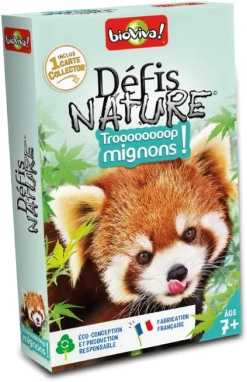 Jeu de cartes Défis Nature Trop mignons aux Éditions Bioviva