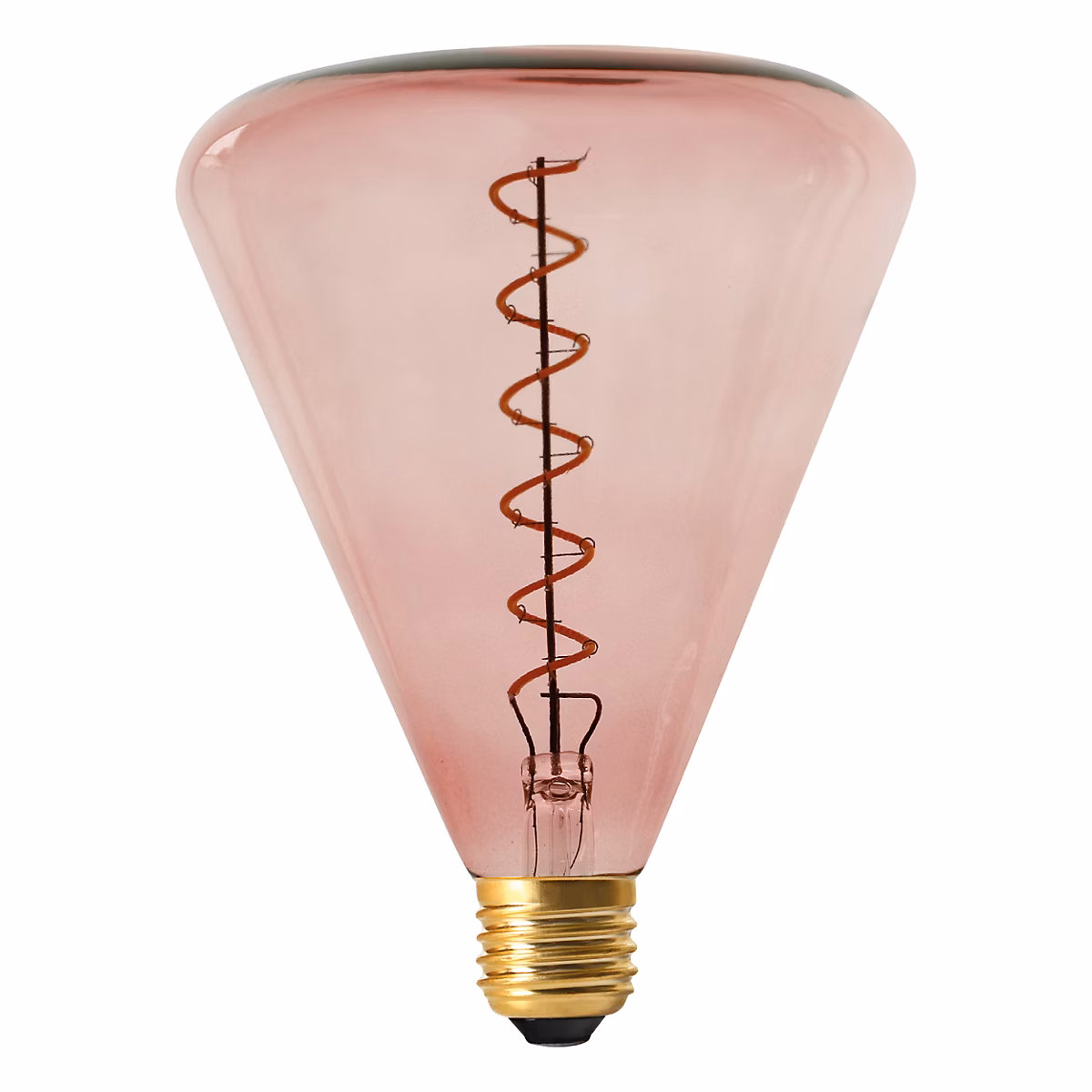 Ampoule LED 'DILLY' douille E27 4 Watt métal et verre en rouge | Ampoule