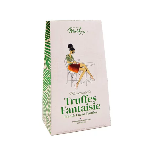 Truffes noisettes bio étui Paris chic Mathez - 100 g