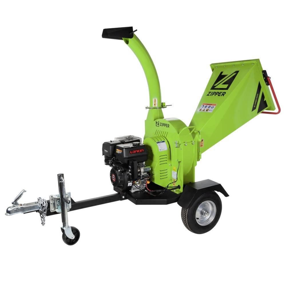ZIPPER Broyeur vegetaux puissant avec moteur loncin de 420 cm3 – 12 cm
