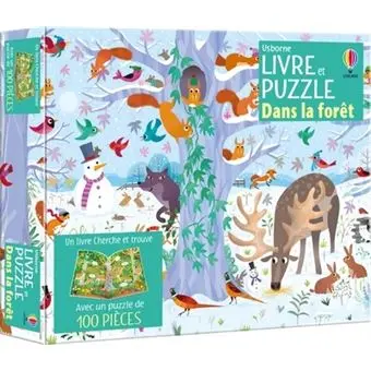 Coffret livre et puzzle "Dans la forêt" aux Éditions Usborne