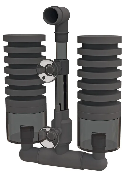 Filtre à air avec mousses et chambre de filtration biologique pour petit aquarium ou bac d'élevage coloris noir SuperFish - Taille S