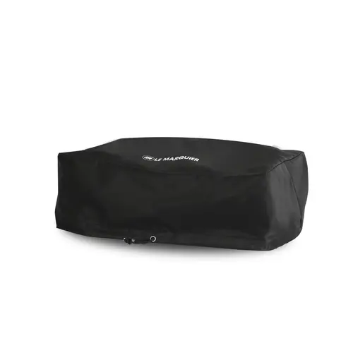 Housse pour plancha 60 cm à poser en polyester enduit PVC noir