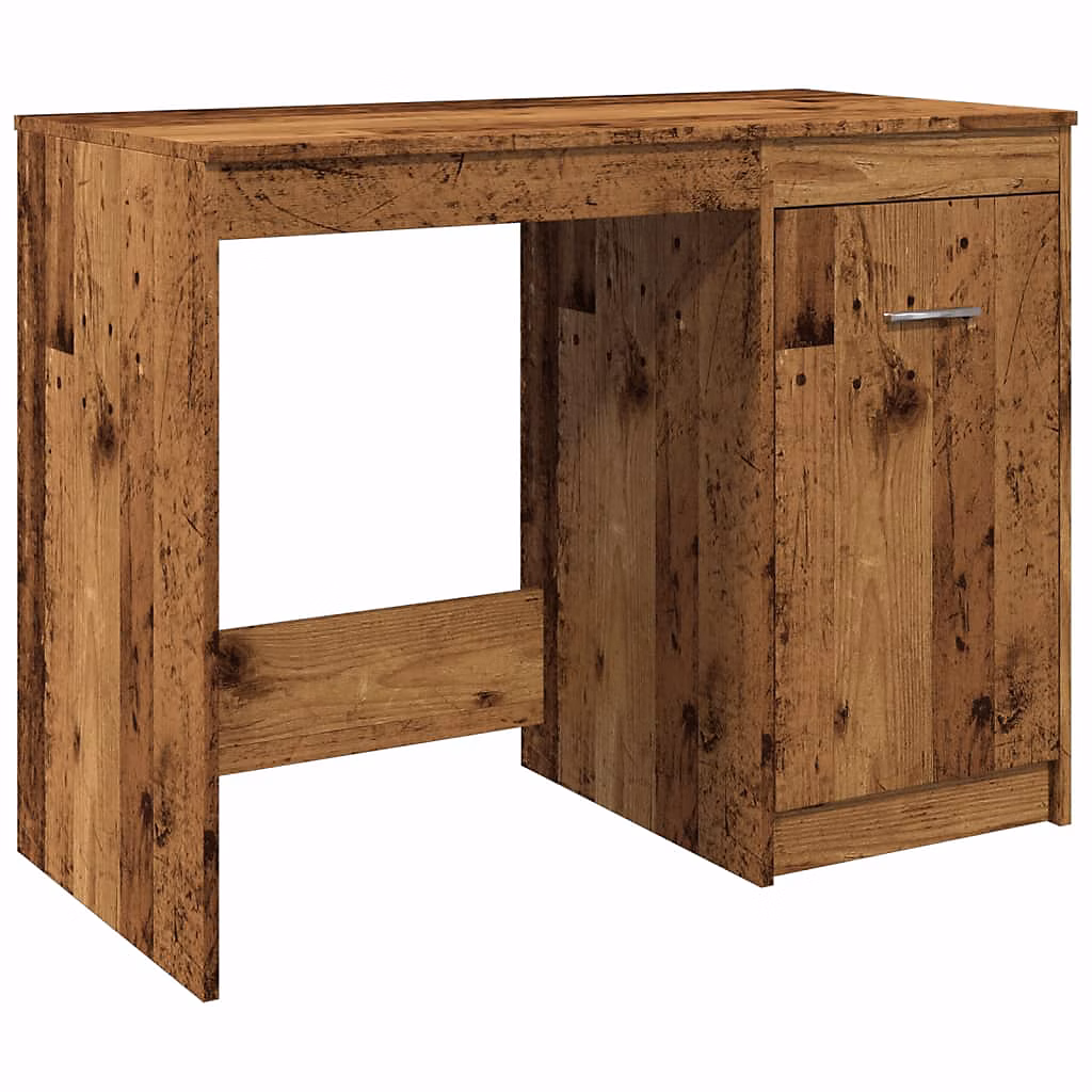 Bureau vieux bois 100 × 50 × 76 cm bois d'ingénierie vidaXL