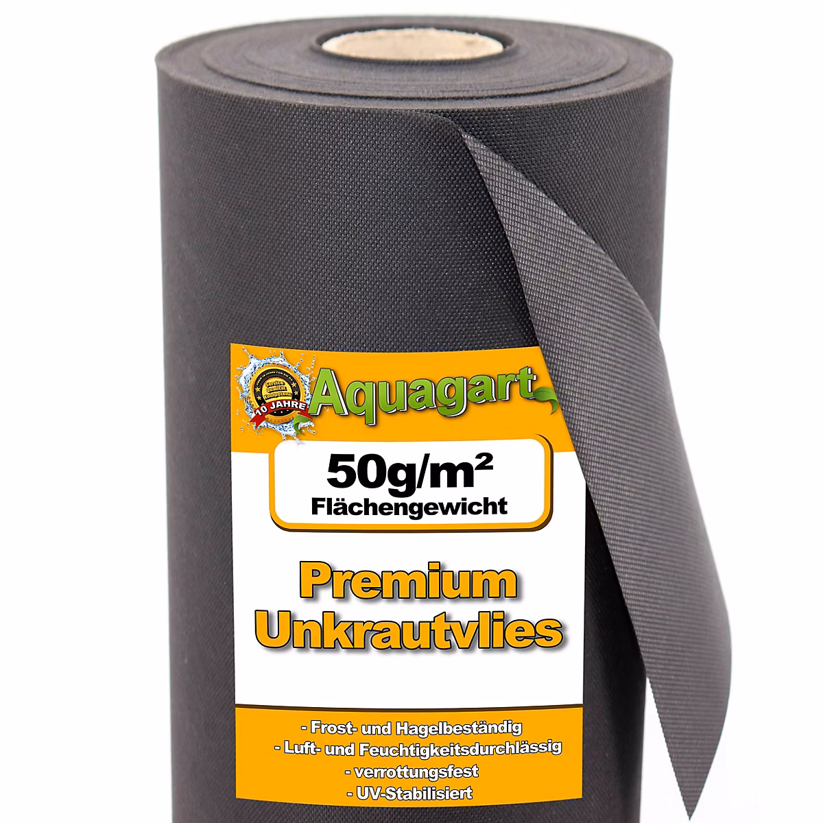 64 m² film de paillage – feutre de paillage anti-mauvaises herbes, 50 g 1,6 m de large Aquagart