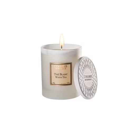 Bougie parfumée blanche 180 g parfum Thé blanc