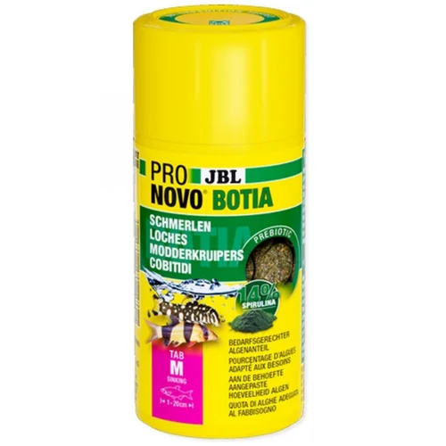 Alimentation pour Poisson spécial Botia, JBL ProNovo Tab M - 580g / 1L