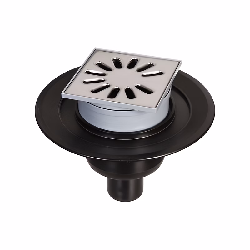 Evacuation des eaux – Bonde de douche sortie verticale WEDI avec grille carrée